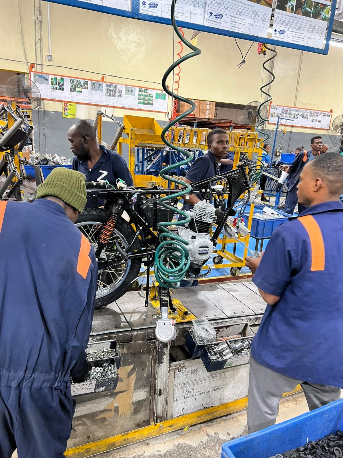HC G Balasubramanian and Chandramouli Kern visited DAG Bajaj motorcycle Assembly Plant, Lagos on 27 August 2022 HC G Balasubramanian and Chandramouli Kern visited DAG Bajaj motorcycle Assembly Plant, Lagos on 27 August 2022
